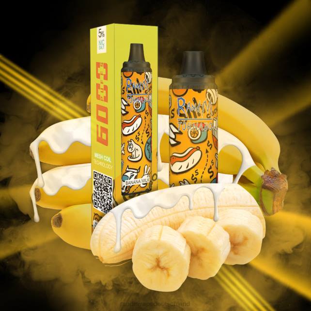 RandM Tornado 6000 Airflow Control Vape Pod Gerät 1St 04LD288 - RandM Vape Kaufen Deutschland Bananenmilch