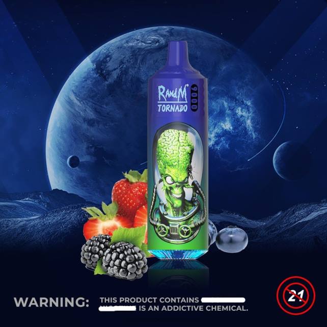 RandM Tornado 9000 Vape Pod Gerät 1 Stück Version 2 04LD141 - RandM Tornado Germany gemischte Beeren