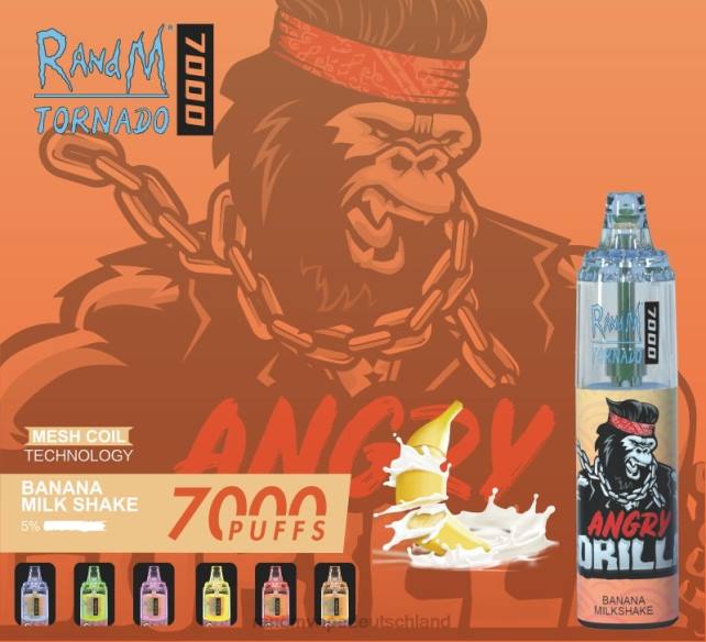 RandM Tornado 7000 Airflow Control Vape-Gerät 1St 04LD177 - RandM Vape Deutschland Kaufen Bananenmilchshake