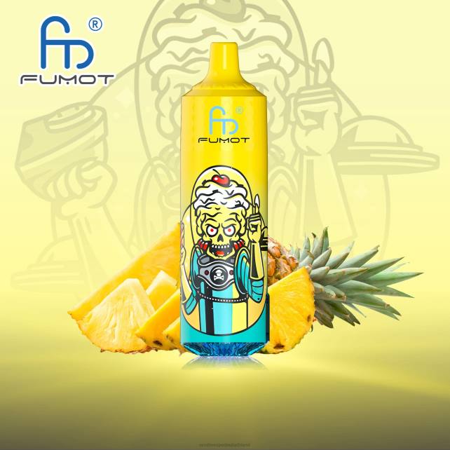 Fumot RandM Tornado 9000 Pro Vape-Gerät mit Akku und E-Juice-Display Version 1 04LD194 - RandM Vape Köln Ananas